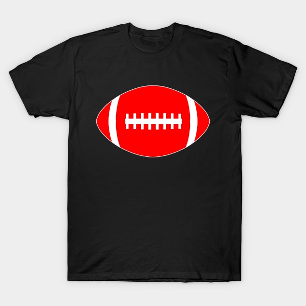 Plain Red Football Graphic American Football Player Sports T-Shirt by Sports Stars ⭐⭐⭐⭐⭐